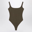 Entire Studios Organic Cotton Military Green Bodysuit