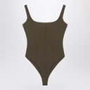 Entire Studios Organic Cotton Military Green Bodysuit