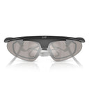 Emporio Armani Sunglasses Q74010 62886 G X Milano Cortina 2026 Matte Black/Light Gray Silver Mirrored Men