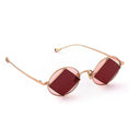 Eyepetizer Sunglasses Square C.9 9 Rose Gold/Pink Gradient Unisex