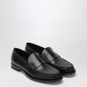 The Row Black Leather Novus Loafer