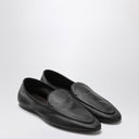 The Row Black Leather Awar Loafer