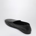 The Row Black Leather Awar Loafer