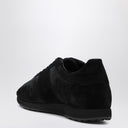 The Row Black Sneaker In Pony And Velvet