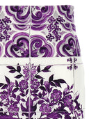 Dolce & Gabbana 'Maiolica' Print Silk Skirt