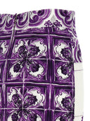 Dolce & Gabbana 'Maiolica' Print Silk Skirt
