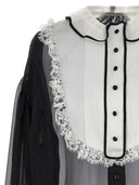 Dolce & Gabbana Contrast Plastron Shirt