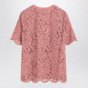 Dolce&Gabbana Pink Lace T Shirt
