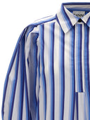 Ganni stribet skjorte kjole