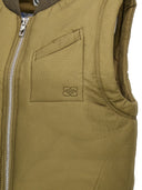 Ganni gepolsterte, gekräuselte Weste