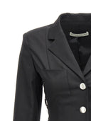 Alessandra Rich Single Breast Lace Up Blazer Jacket