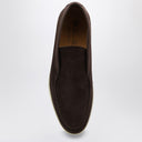Loro Piana Open Walk Brown Suede Ankle Boot