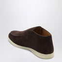 Loro Piana Open Walk Brown Suede Ankle Boot