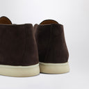 Loro Piana Open Walk Brown Suede Ankle Boot
