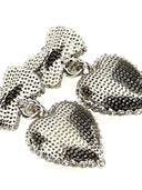 Alessandra Rich 'Metal Heart' Earrings