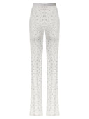 Alessandra Rich Rhinestone Lace Leggings