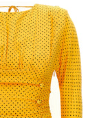 Alessandra Rich Polka Dot Mini Dress