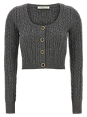 Cropged wełniany swetra Alessandra