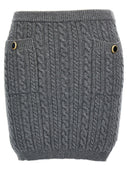 Alessandra가 풍부한 버튼 스커트