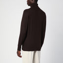 Loro Piana Brown Cashmere Turtleneck Sweater