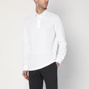 Loro Piana White Polo Shirt In Cotton