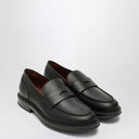 Loro Piana Black Leather Travis Loafer