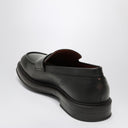Loro Piana Black Leather Travis Loafer