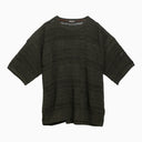 Loro Piana Dark Grey Perforated Jersey