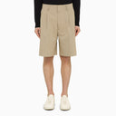 Loro Piana Desert Coloured Linen And Cotton Bermuda