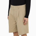 Loro Piana Desert Coloured Linen And Cotton Bermuda