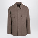 Loro Piana Beige Wool Shirt Jacket