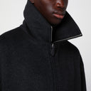 Loro piana niebieska kaszmirowa kurtka zapinana na zamek