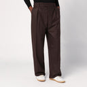 Loro Piana Brown Wool And Cashmere Trousers