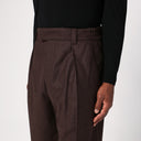 Loro Piana Brown Wool And Cashmere Trousers