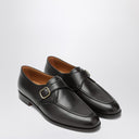 Loro Piana Sergio Derby Shoes In Ebony Colour
