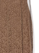 Vestido de encaje floral fendi