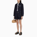 Kenzo Blue Denim Shirt Jacket With Logo