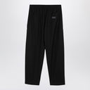 Kenzo Black Wool Trousers With Drawstring