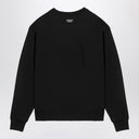 Kenzo Black Cotton Crewneck Sweatshirt With Logo