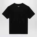 كينزو تي شيرت قطن أسود مع رقعة الشعار