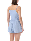 Top vintage americano blu