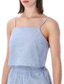 Top vintage americano blu