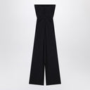 Max Mara Pianoforte Navy Blue Bustier Saltier in maglia viscosa