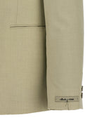 Blazer di lana a petto singolo Fendi