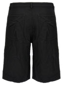 Comme des Garcons -Hemdes zerknitterten Bermuda -Shorts