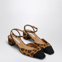 Aquazzura Pump French Flirt 35 Leopardo de cuero estampado