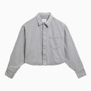 Ami Paris Grey Denim Cropped Shirt