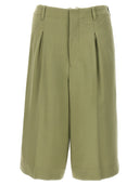 Ami Paris Pin Tuck Bermuda Shorts