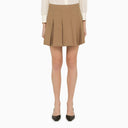Federica Tosi Desert Coloured Mini Skirt With Flounces