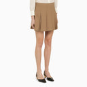 Federica Tosi Desert Coloured Mini Skirt With Flounces